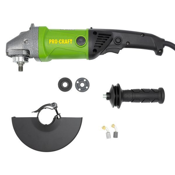 Угловая шлифовальная машина Procraft PW2150, 2150 Вт, диск 180 мм, плавный пуск PW2150 фото
