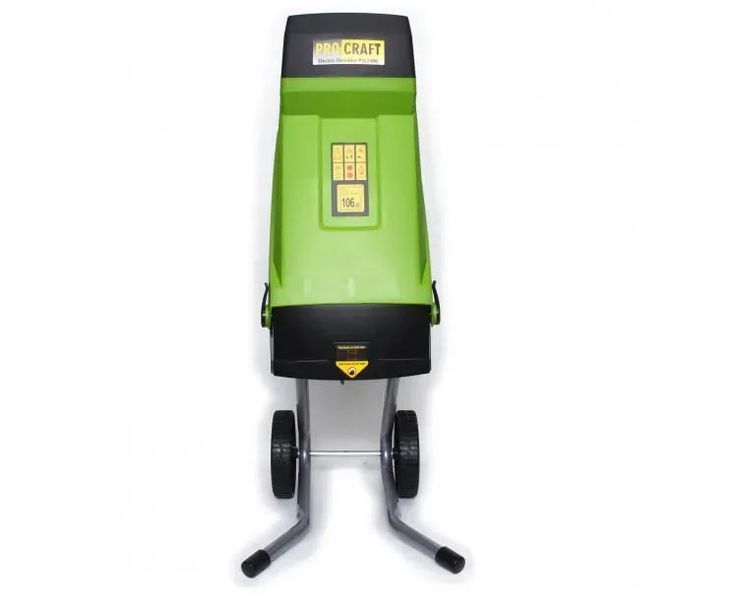 Электрический измельчитель веток Procraft PSL2400, 2400 Вт, ножевой механизм, удлинитель 10 м в комплекте PSL2400 фото